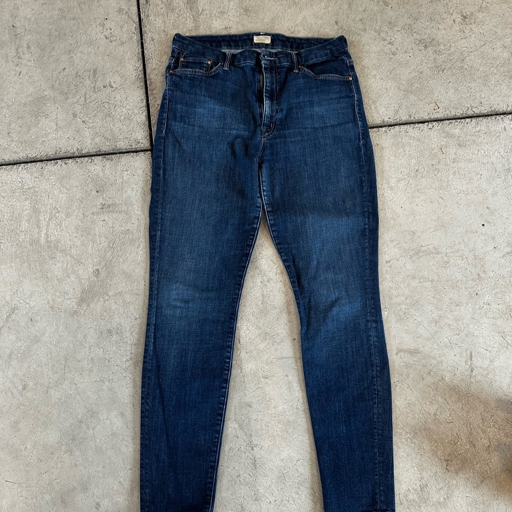MOTHER Blue Skinny Jeans Classic Style